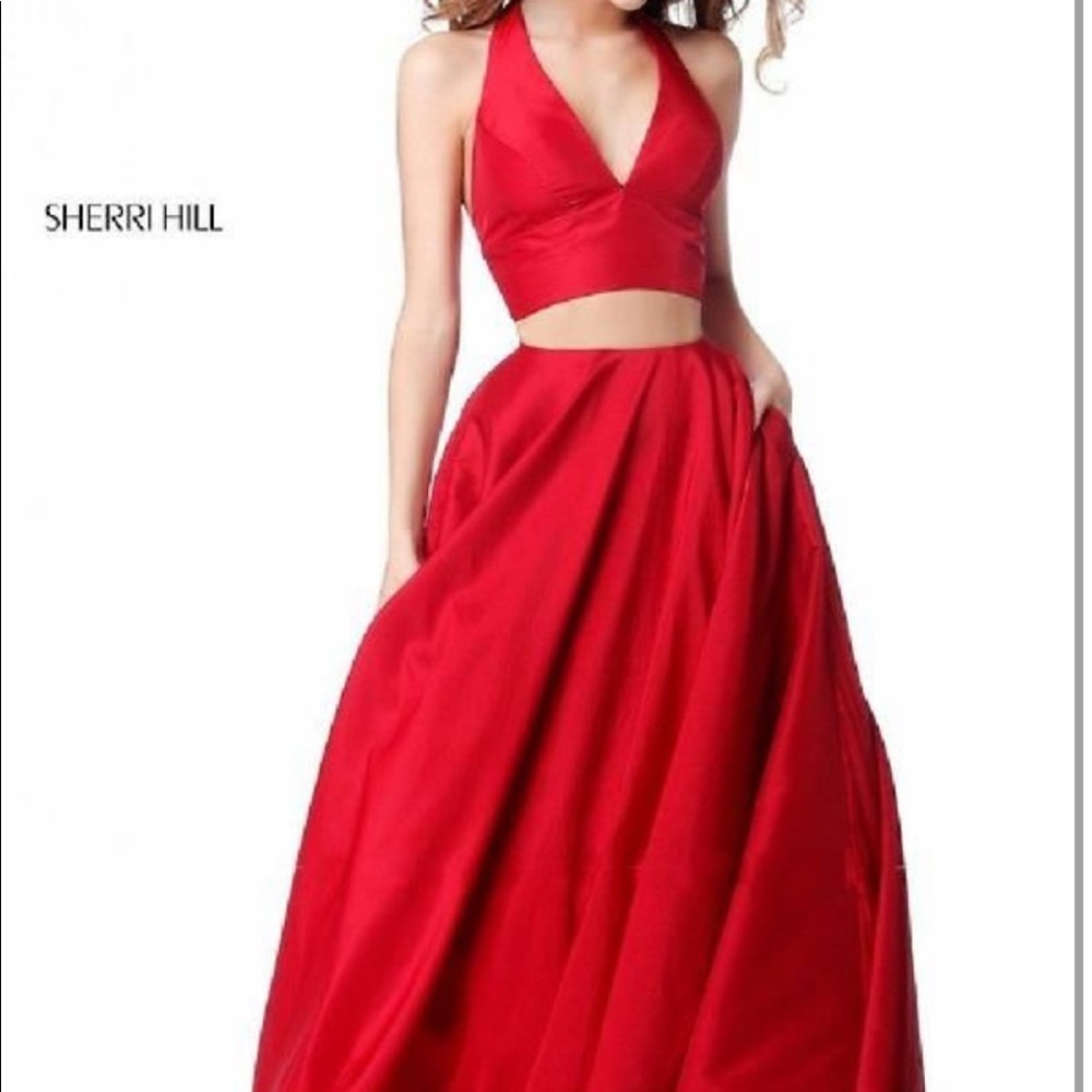 Sherri hill two piece prom dress